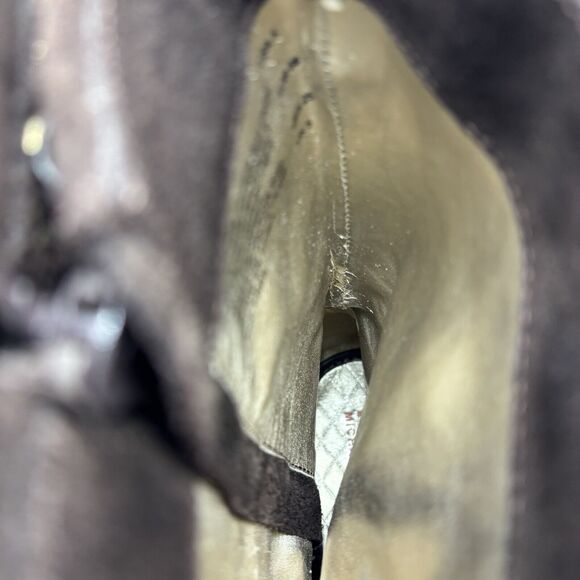 Michael Kors Fringed Booties Women’s Size 5 M Brown Suede Rhinestone Gillian - Picture 13 of 14